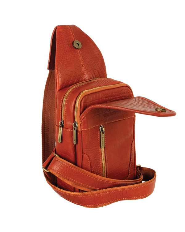 کیف چرم رودوشی عسلی چرم بارز Charm Barez مدل DG69.Prima - تصویر 3