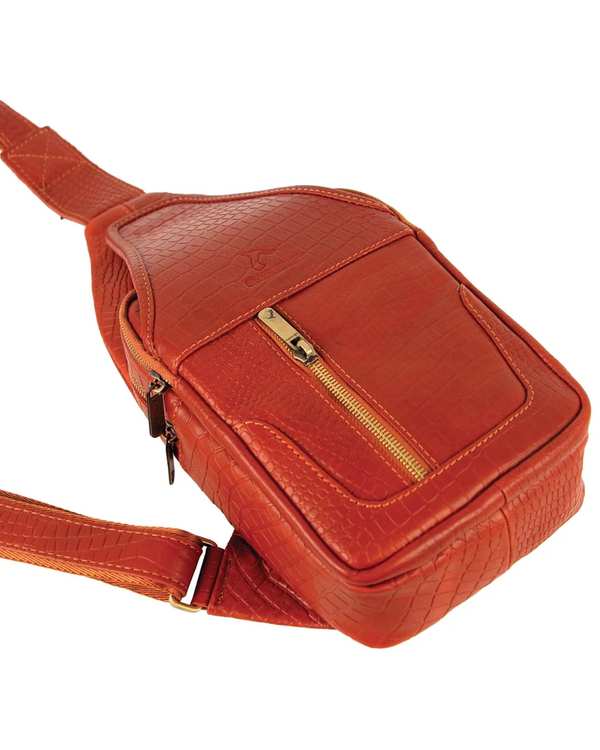 کیف چرم رودوشی عسلی چرم بارز Charm Barez مدل DG69.Prima - تصویر 4