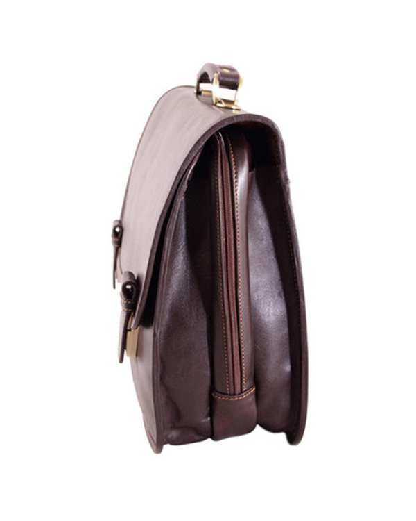 کیف چرم اداری قهوه ای چرم بارز Charm Barez کد DL39 - تصویر 3