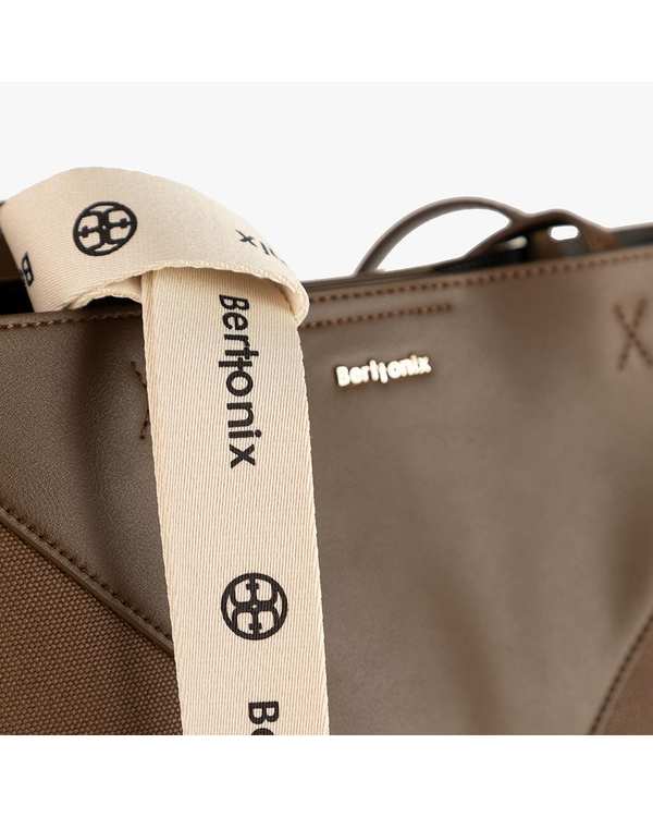 کیف دوشی زنانه قهوه ای برتونیکس Berttonix کد R-1052 - تصویر 3
