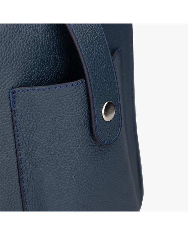 کیف چرم دوشی سرمه ای برتونیکس Berttonix کد 1034 - تصویر 5