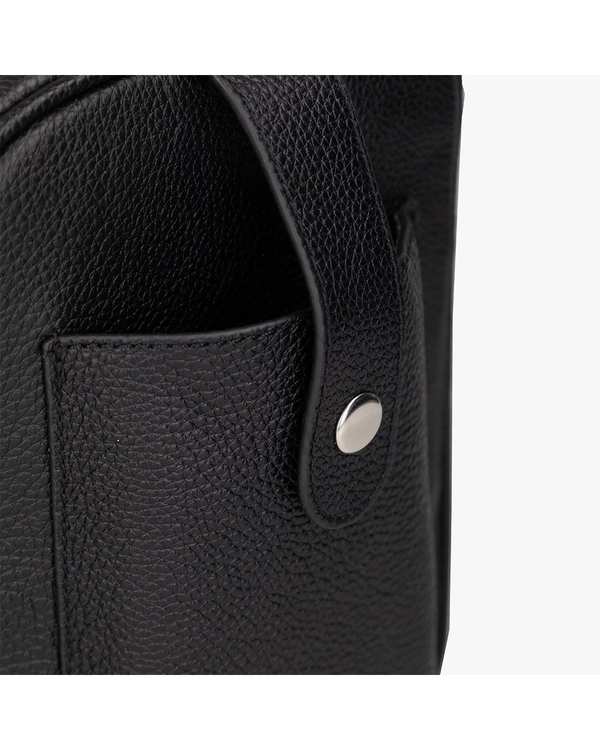 کیف چرم دوشی مشکی برتونیکس Berttonix کد 1034 - تصویر 5