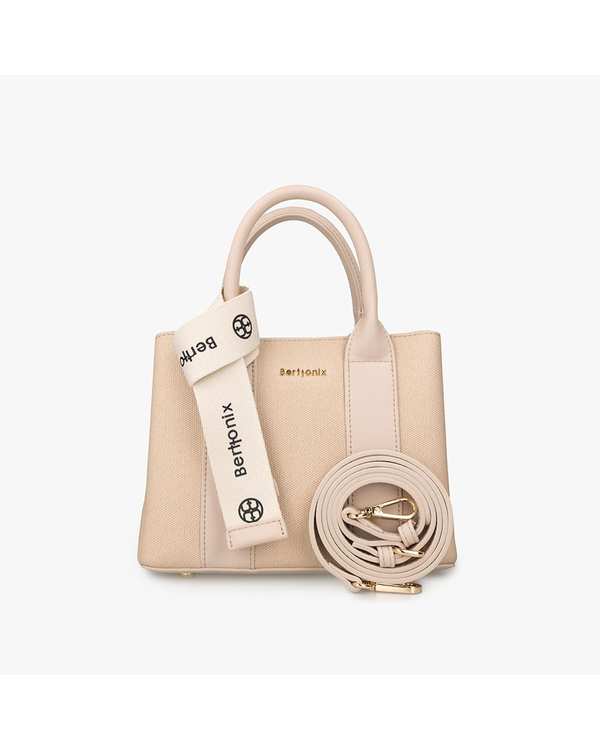 کیف دوشی زنانه بژ برتونیکس Berttonix کد R-8350-3 - تصویر 3