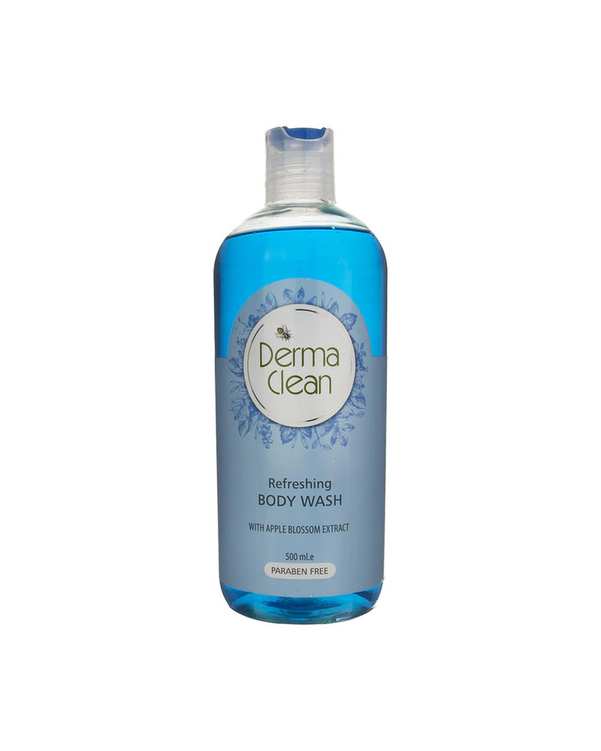 شامپو بدن مردانه درماکلین Derma Clean حاوی عصاره شکوفه سیب حجم 500ml