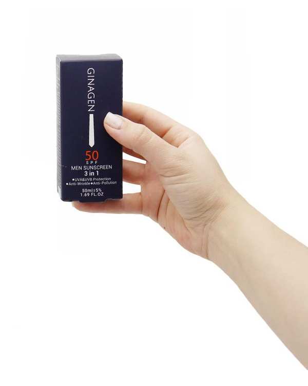 کرم ضد آفتاب مردانه SPF50 ژیناژن Ginagen مدل 1 در 3 حجم 50ml - تصویر 2