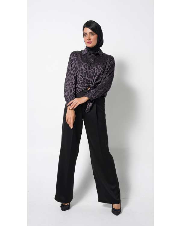 شلوار زنانه مشکی لوکه LOKKE مدل Isla Trousers