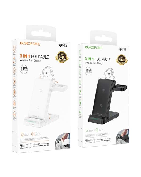 شارژر وایرلس مشکی بروفون BOROFONE مدل BQ33 - تصویر 6