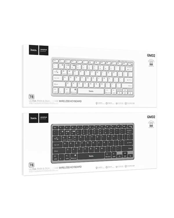 کیبورد بی سیم مشکی هوکو HOCO مدل GM32 - تصویر 5