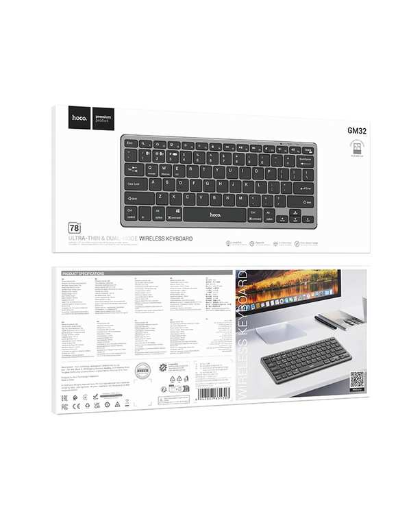 کیبورد بی سیم مشکی هوکو HOCO مدل GM32 - تصویر 6