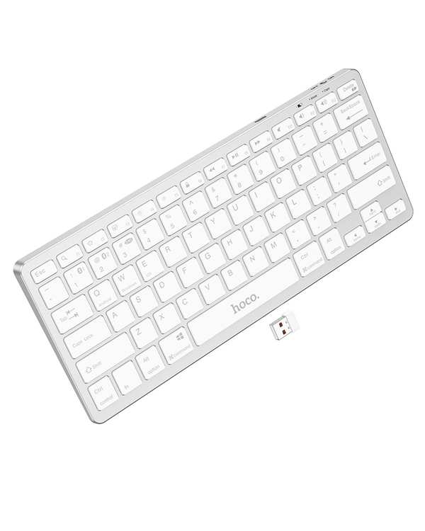 کیبورد بی سیم نقره ای هوکو HOCO مدل GM32 - تصویر 6
