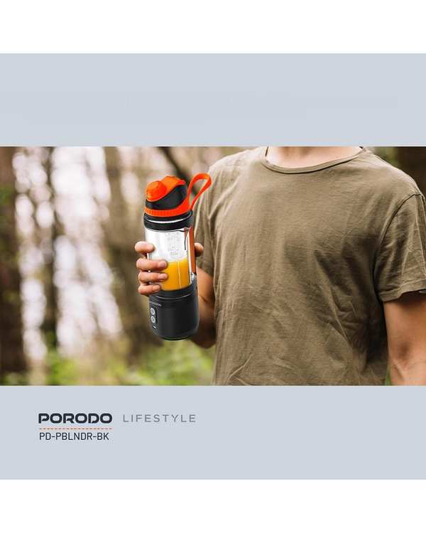 آبمیوه گیر و مخلوط کن مشکی پرودو Porodo مدل Lifestyle Dual Spin Clockwise & Reverse Portable Blender ظرفیت 700 میلی لیتر - تصویر 5