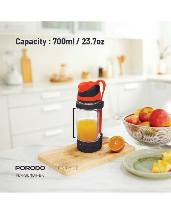 آبمیوه گیر و مخلوط کن مشکی پرودو Porodo مدل Lifestyle Dual Spin Clockwise & Reverse Portable Blender ظرفیت 700 میلی لیتر - تصویر 6
