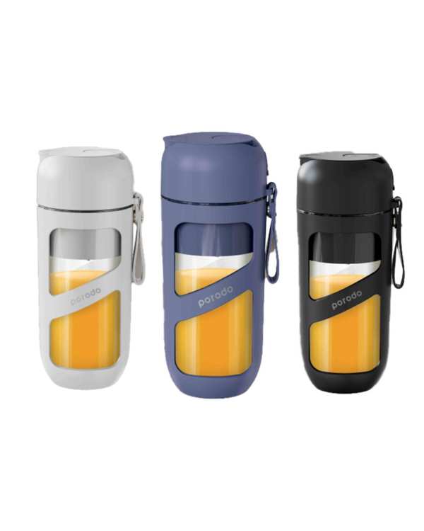 آبمیوه گیر و مخلوط کن مشکی پرودو Porodo مدل LifeStyle Vacuum Fresh Portable Juicer & Smoothie Blender ظرفیت 380 میلی لیتر - تصویر 3