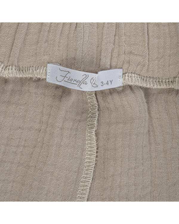 ست لباس پسرانه ست پیراهن و شلوارک پسرانه کرم فیورلا Fiorella مدل نخل و فلامینگو 2 کد 35036 - تصویر 5