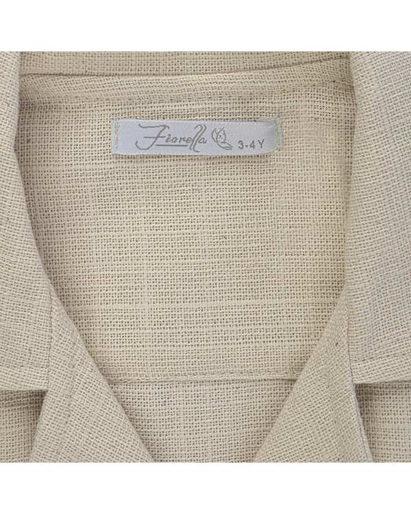 ست لباس پسرانه ست پیراهن و شلوارک پسرانه کرم فیورلا Fiorella مدل نخل و فلامینگو 2 کد 35036 - تصویر 9