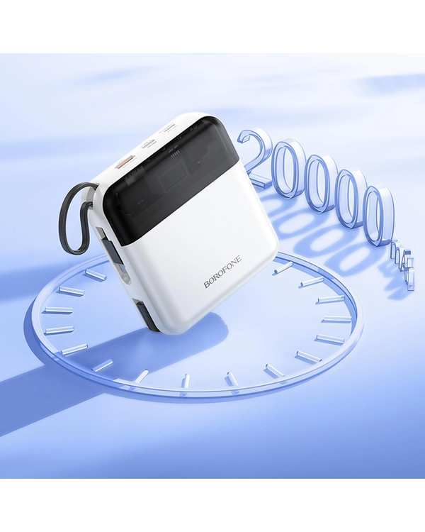 پاور بانک سفید بروفون BOROFONE مدل BJ64A 22.5W ظرفیت 20000 میلی آمپر ساعت - تصویر 3
