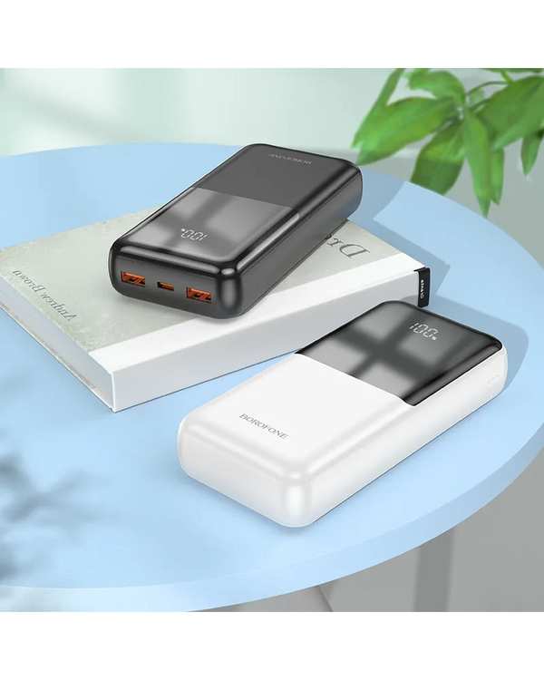پاوربانک سفید بروفون BOROFONE مدل BJ36A ظرفیت 20000 میلی آمپر ساعت - تصویر 4