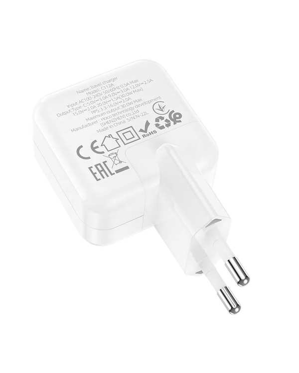 شارژر 30 وات سفید هوکو HOCO مدل C112A USB - تصویر 6