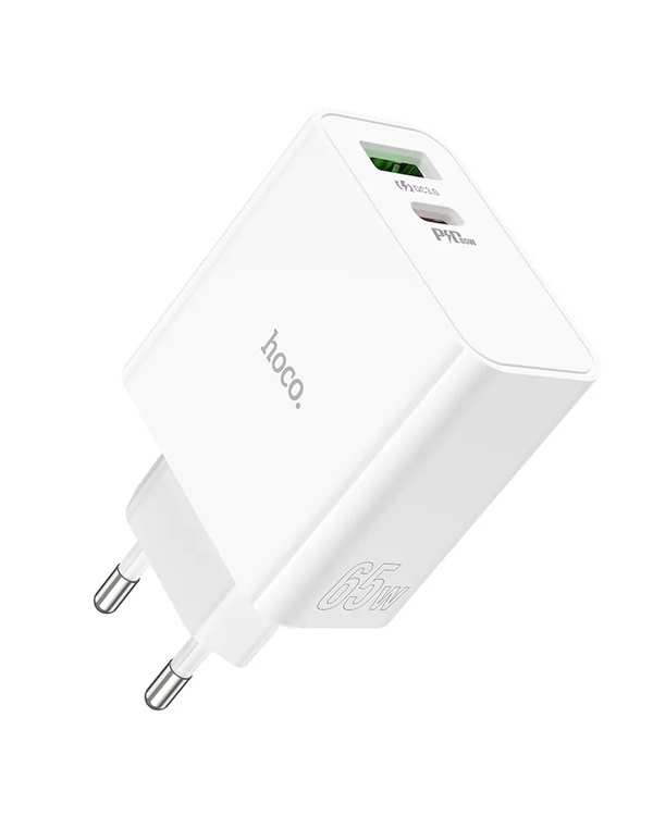شارژر 65 وات سفید هوکو HOCO مدل C113A USB