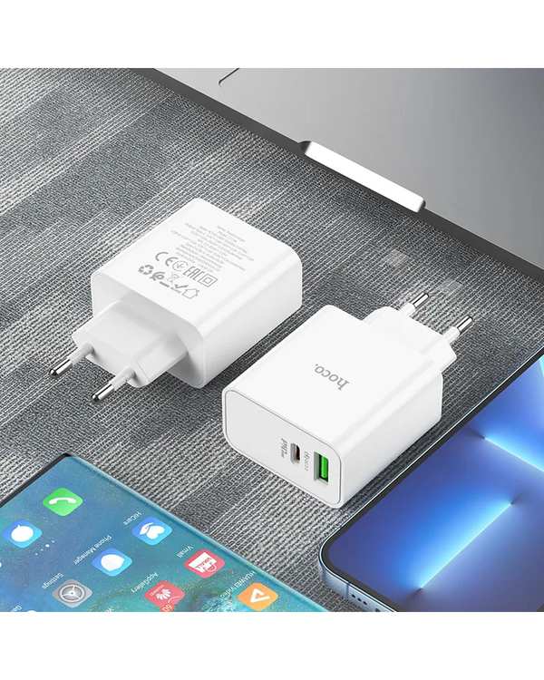 شارژر 65 وات سفید هوکو HOCO مدل C113A USB - تصویر 5