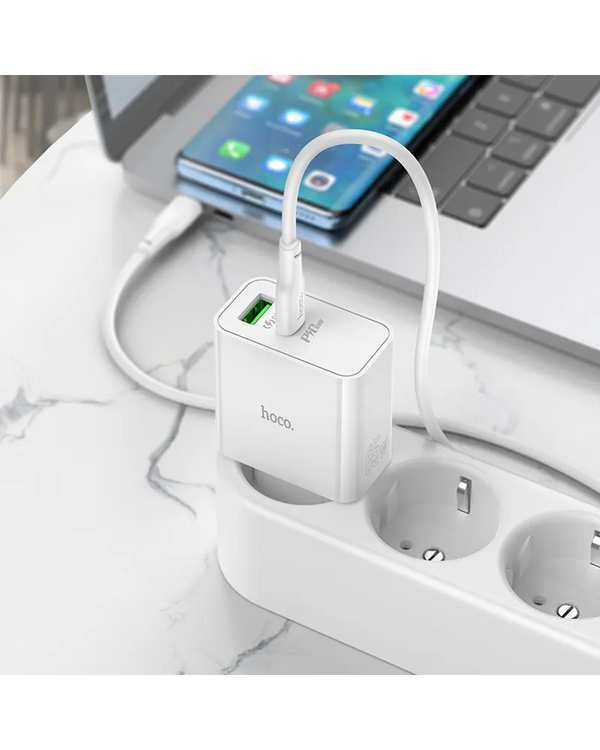شارژر 65 وات سفید هوکو HOCO مدل C113A USB - تصویر 6