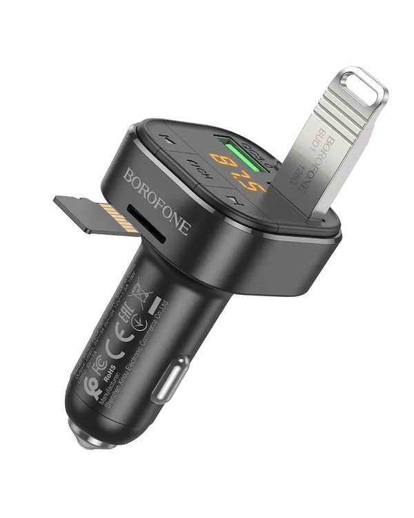 شارژر فندکی 18 وات مشکی بروفون BOROFONE مدل BC43 USB - تصویر 3