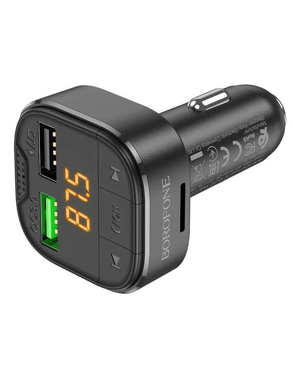 شارژر فندکی 18 وات مشکی بروفون BOROFONE مدل BC43 USB - تصویر 4