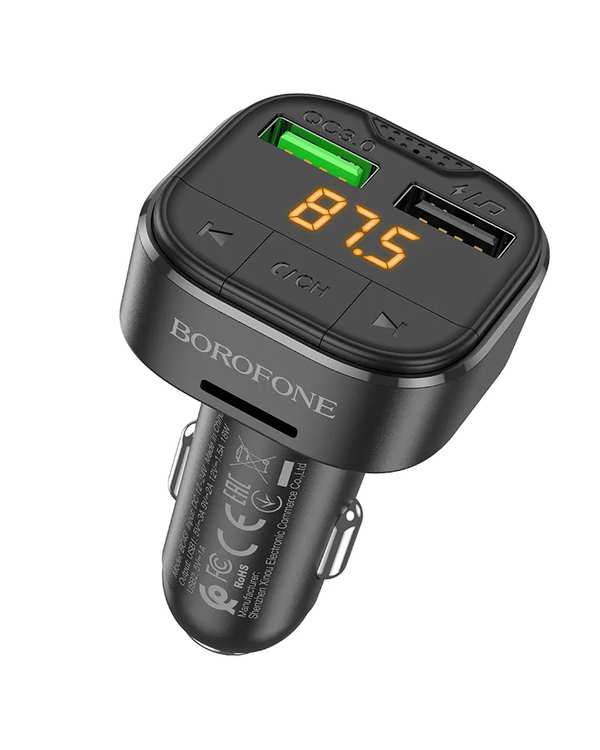 شارژر فندکی 18 وات مشکی بروفون BOROFONE مدل BC43 USB - تصویر 7