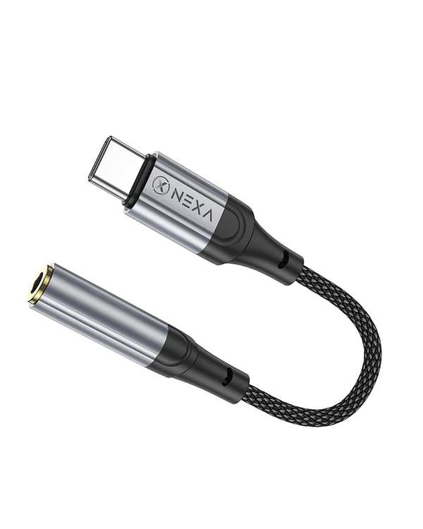 کابل تبدیل تایپ سی به جک 3.5 میلیمتری مشکی نکسا NEXA مدل LX20 - تصویر 4