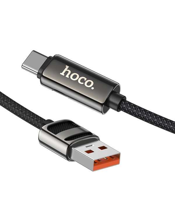 کابل شارژ 5 آمپر تایپ سی مشکی هوکو HOCO مدل U137 - تصویر 2