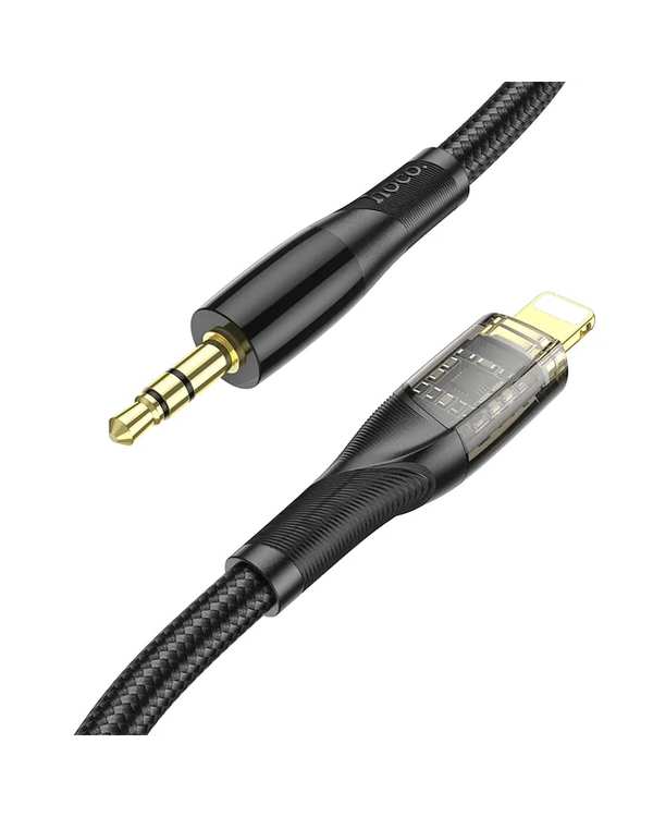 کابل AUX با سری لایتنینگ مشکی هوکو HOCO مدل UPA25