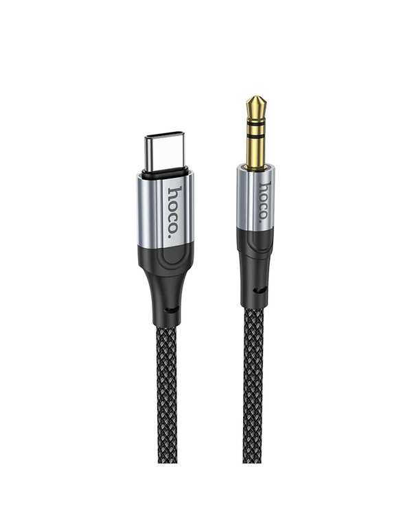 کابل AUX مشکی هوکو HOCO مدل UPA26 با سری تایپ سی