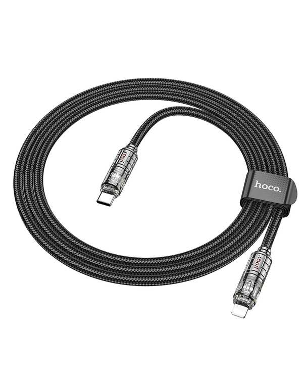 کابل شارژ 27 وات مشکی هوکو HOCO مدل U122 با سری تایپ سی تو لایتنینگ - تصویر 6