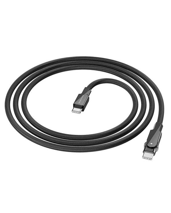 کابل شارژ 60 وات مشکی بروفون BOROFONE مدل BU41 با سری تایپ سی به تایپ سی - تصویر 6