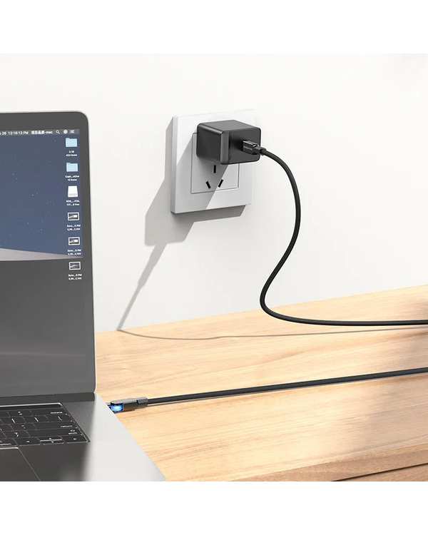 کابل شارژ 60 وات مشکی بروفون BOROFONE مدل BU41 با سری تایپ سی به تایپ سی - تصویر 8