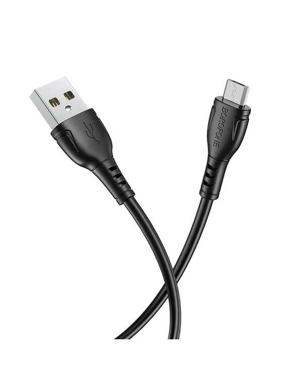 کابل شارژ مشکی بروفون BOROFONE مدل BX51 با سری میکرو