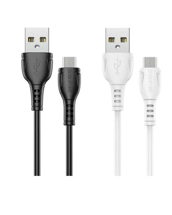 کابل شارژ سفید بروفون BOROFONE مدل BX51 با سری میکرو - تصویر 4