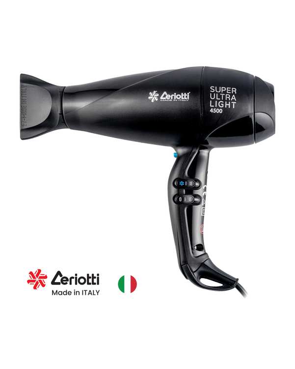 سشوار 2500 وات مشکی سریوتی Ceriotti مدل Super Ultra Light