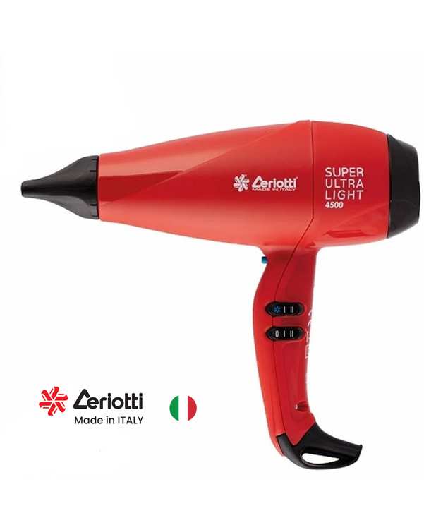 سشوار 2500 وات قرمز سریوتی Ceriotti مدل Super Ultra Light