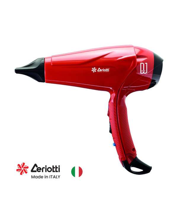 سشوار 2500 وات قرمز سریوتی Ceriotti مدل DJ Hair Light