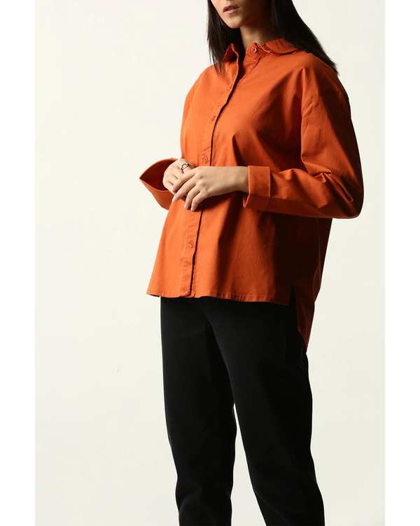 شومیز زنانه نارنجی آر ان اس RNS کد 11272323 - تصویر 2