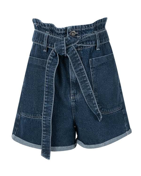 شلوارک جین زنانه آبی تیره سرژه Serge کد 229151 - تصویر 4