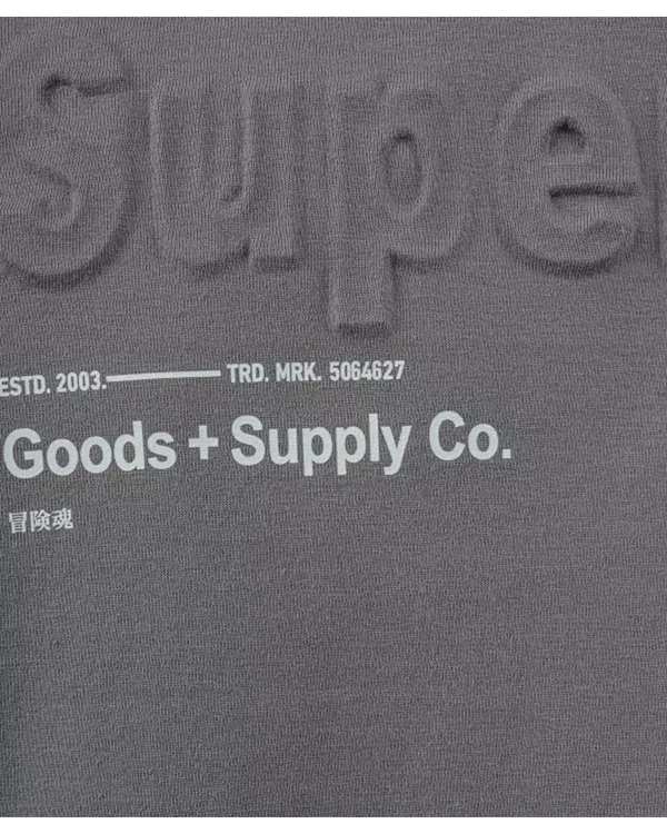 تی شرت مردانه طوسی تیره سوپردرای Superdry کد M10S52101N - تصویر 3