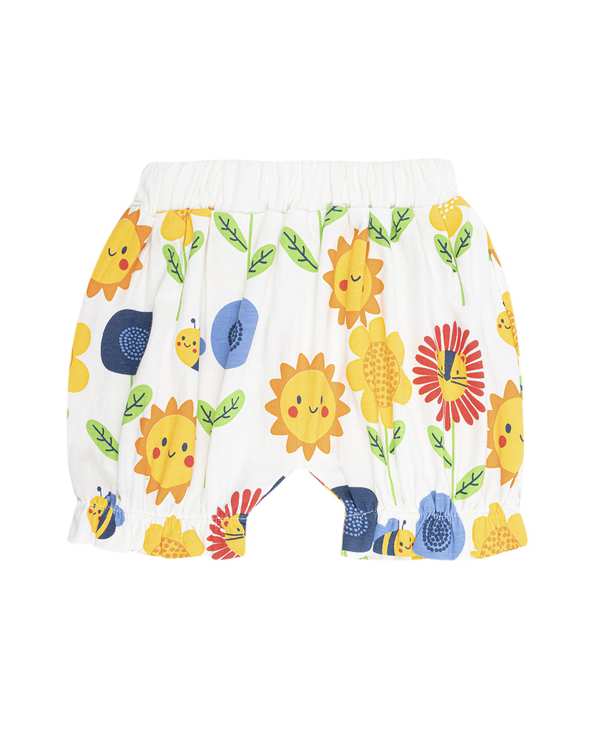ست تاپ و شلوارک دخترانه نوزادی فیورلا Fiorella مدل happy sun کد 25021 - تصویر 2