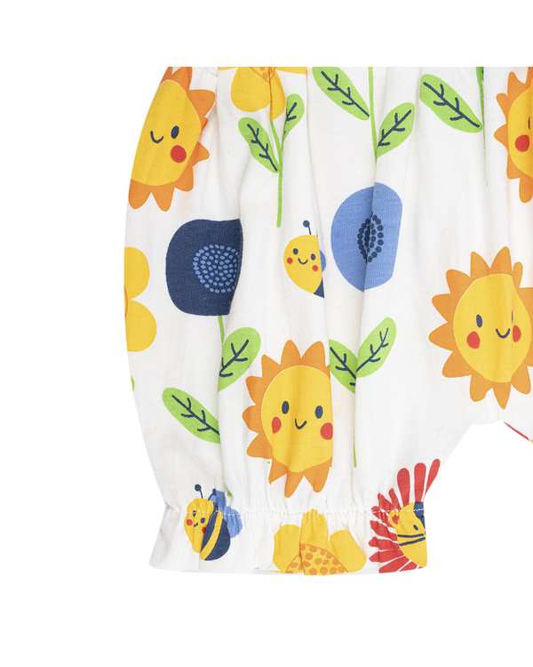 ست تاپ و شلوارک دخترانه نوزادی فیورلا Fiorella مدل happy sun کد 25021 - تصویر 3