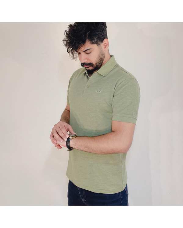 پولوشرت مردانه سبز دیورسو Diverso کد4645 - تصویر 4