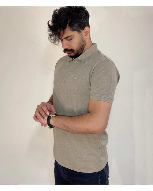 پولوشرت مردانه کرم دیورسو Diverso کد 4647 - تصویر 4