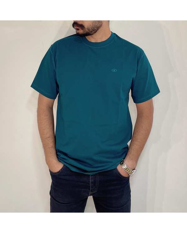 تی شرت مردانه بیسیک سبز کله غازی دیورسو Diverso کد 4650 - تصویر 2