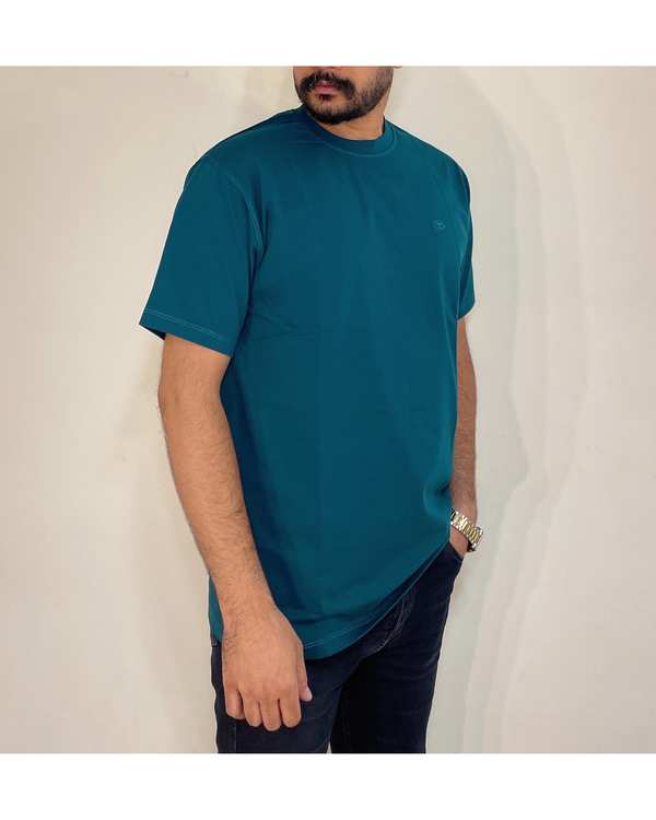 تی شرت مردانه بیسیک سبز کله غازی دیورسو Diverso کد 4650 - تصویر 3