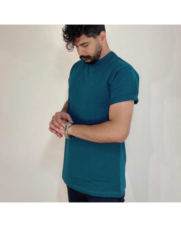 تی شرت مردانه بیسیک سبز کله غازی دیورسو Diverso کد 4650 - تصویر 7